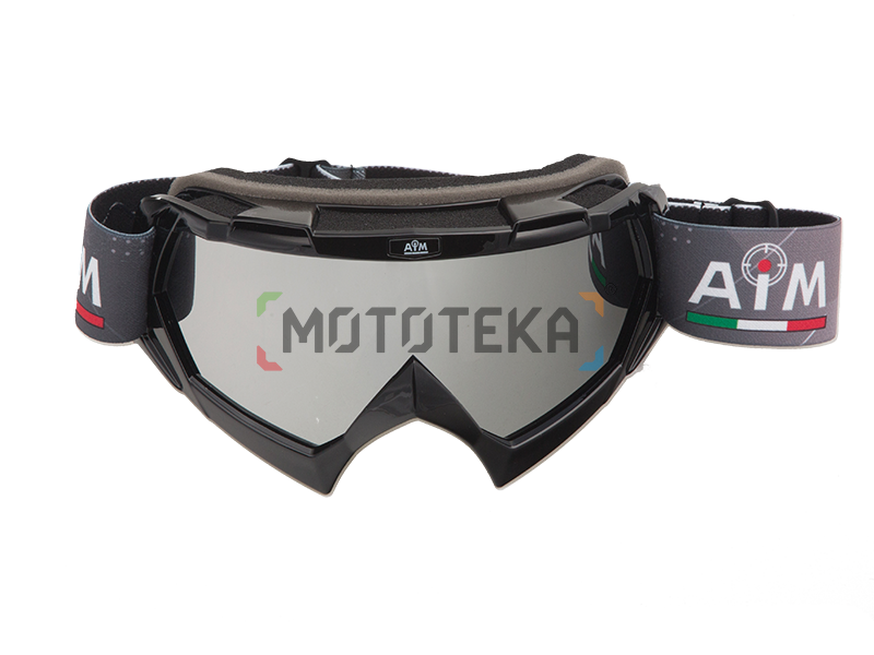 Мотоочки кроссовые AiM (Аим) (PRO) 157-100 Black Glossy