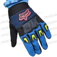 Перчатки мото (детские) FOX (Фокс) №1 Purple/Blue (14 см/4-5 лет) мотокросс