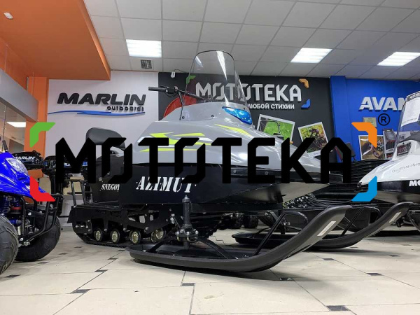 Мини - снегоход Бурлак Azimut (Азимут), Loncin 24 л.с., серый (машинокомплект) | Мототека