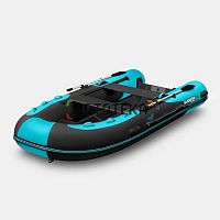 Лодка RIB GLADIATOR (Гладиатор) AL 380 чёрный/бирюзовый (СПб)
