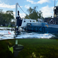 Лодочный мотор электрический (электромотор) для каяка с дистанционным управлением Condor (Кондор) NK - 180 S (1,8 л.с.)