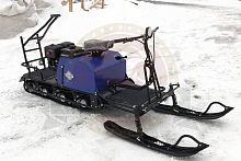 Мотобуксировщик с лыжным модулем Лидер - 3 - 3Т - 17АП (3 тележки) 17 л.с., с реверсом, адаптивная подвеска