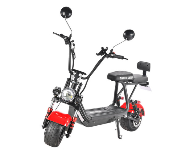 Электроскутер White Siberia (Белая Сибирь) MINI R 1200W RED