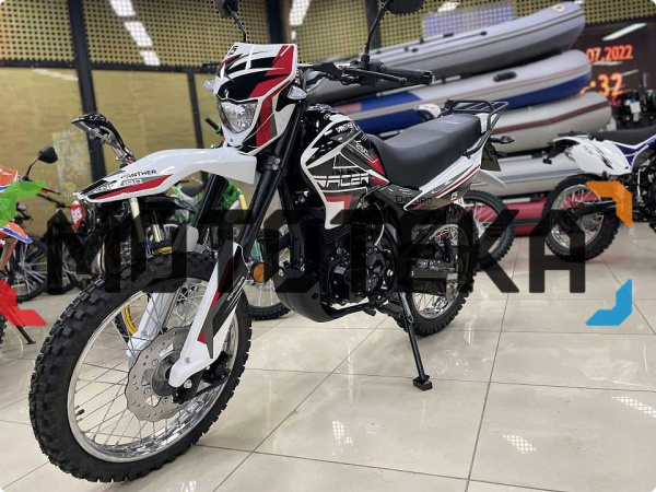 Мотоцикл кроссовый / эндуро Racer (Рейсер) RC250GY - C2 Panther голубой с ПТС | Мототека