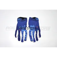 Мотоперчатки кроссовые 100% #5 (L, синий/белый)
