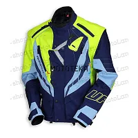 Куртка мото UFO №9 lemon-green (текстиль) (L)